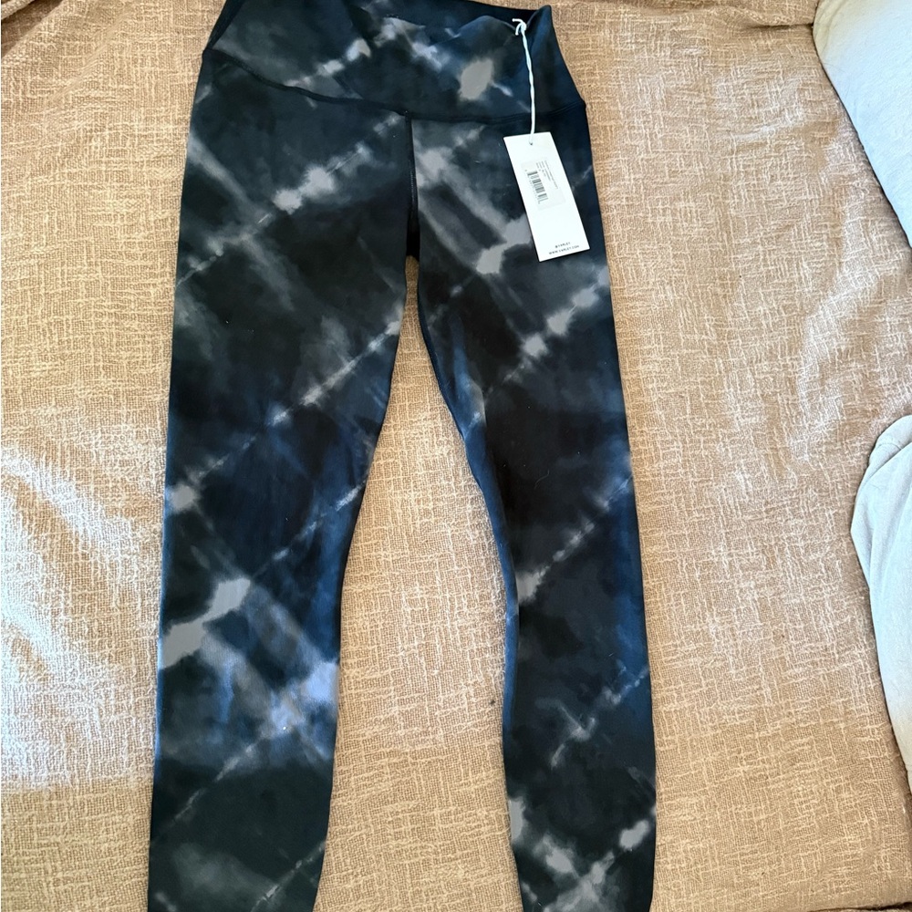 Varley Black and Gray Patterned Leggings
